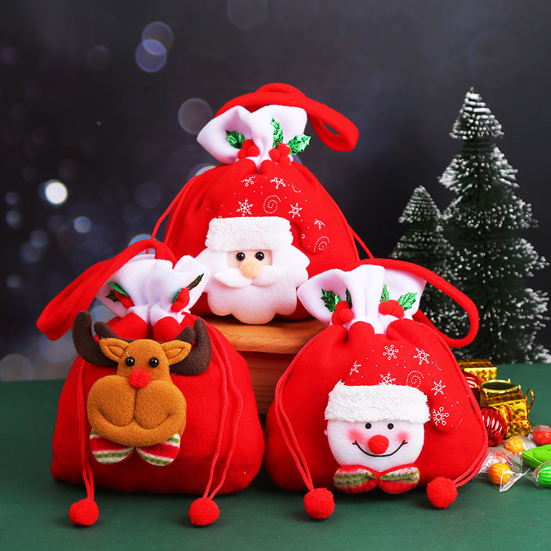 🎁🔔【Kupite 2, dobijte 2 besplatno】🦌🎅🏼Slatki uzorak božićne darovne vrećice Djeda Božićnjaka