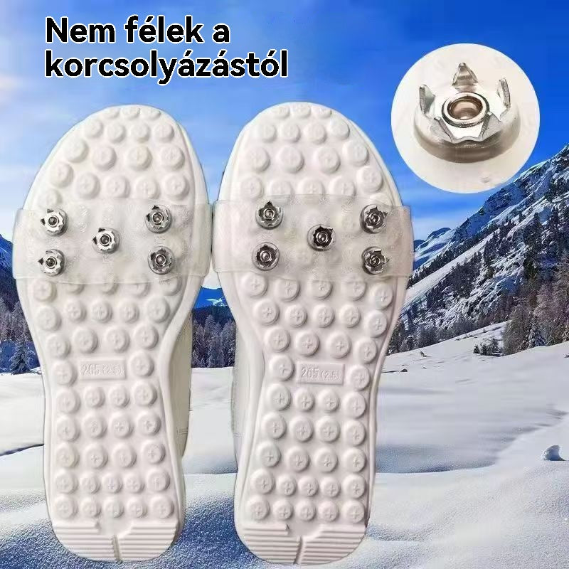 👴🚶🏔️❄️Kupite 4, dobijte 4 gratis【50% popusta】Neklizajuće dereze za vanjsku upotrebu, pogodne za planinarenje po snijegu, planinarenje, penjanje po stijenama i zimske ledene površine