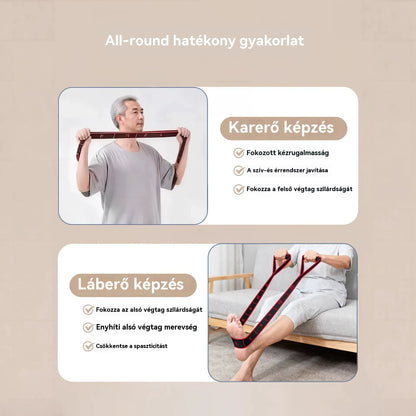 🦵👍【Vásárolj 1-et, és kapj 1-et ingyen】😍 Ellenállási gumiszalag izomépítéshez és lábnyújtáshoz, rugalmas szalag középkorú és idősebb emberek számára.