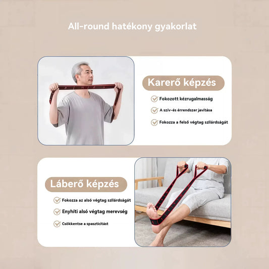 🦵👍【Vásárolj 1-et, és kapj 1-et ingyen】😍 Ellenállási gumiszalag izomépítéshez és lábnyújtáshoz, rugalmas szalag középkorú és idősebb emberek számára.