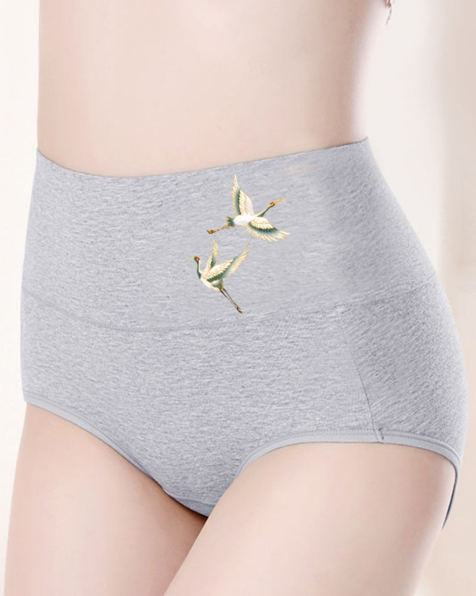 💖【Αγοράστε 3, πάρτε 3 δωρεάν】Υψηλής ποιότητας βαμβακερό σλιπ με ψηλή μέση, που ανυψώνει και διαμορφώνει τους γλουτούς ✨️（45–105 kg）