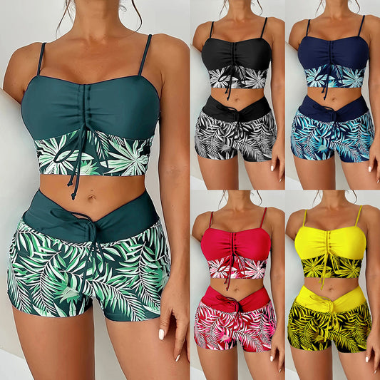 🏖️【S-5XL】✨Lehké letní plavky s potiskem, prodyšné a pohodlné, dvoudílný design