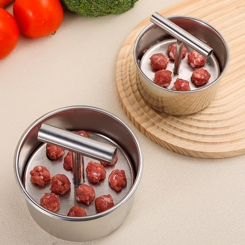 🔥Envío rápido🔥Herramienta de cocina/molde para hacer albóndigas de acero inoxidable 304 para el hogar, ideal para albóndigas de carne y pescado🍖🐟