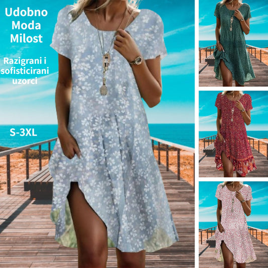 💖🔥【S-3XL】👗2025 nova haljina s okruglim izrezom
