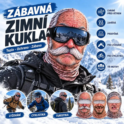 🔥😎 Vidám, 3D-s, meleg arcmaszk téli szabadtéri sportokhoz