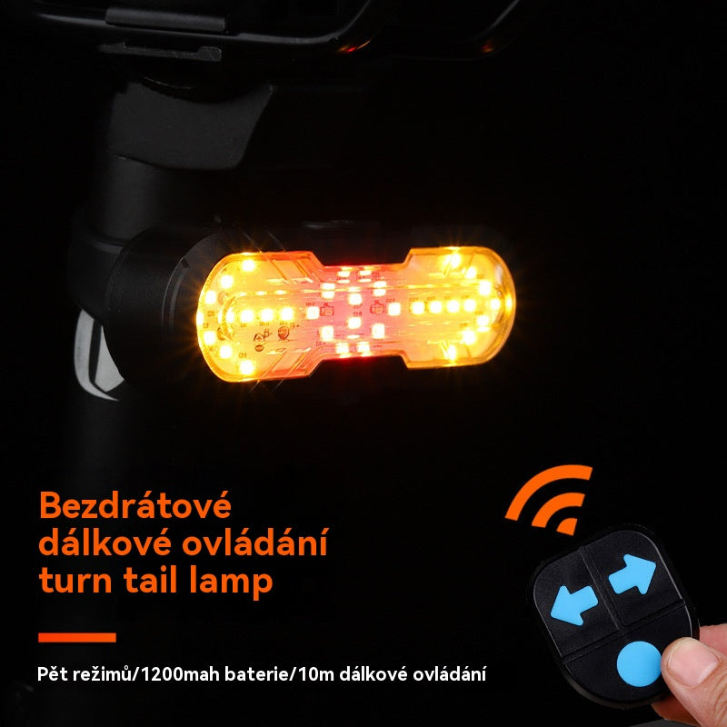 🚲🌟 Bezdrátové dálkově ovládané směrové zadní světlo na kolo,výstražné zadní světlo na jízdní kolo