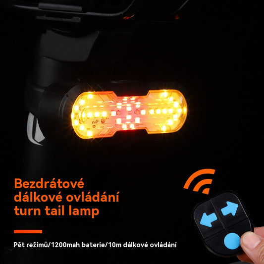 🚲🌟 Bezdrátové dálkově ovládané směrové zadní světlo na kolo,výstražné zadní světlo na jízdní kolo
