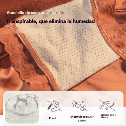 💖Último día - 50 % de descuento （45-85 kg）💟 - Braguitas antibacterianas de cintura alta para control de abdomen