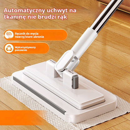 🔥【Zestaw 4】 🔥Wielofunkcyjny mop typu „leniwy”, z uchwytem na ściereczkę, sprzątanie domu bez potrzeby płukania