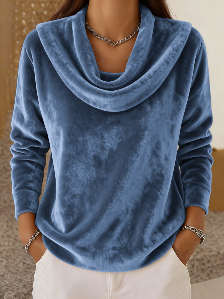 🔥【S-3XL】Νέο casual φαρδύ φλις τοπ με μακριά μανίκια, μαλακό και άνετο
