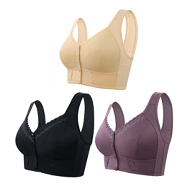 💕【40kg–140kg】Μεγάλο μέγεθος – Γυναικεία εσώρουχα φιλικά προς το δέρμα και διαπνέοντα, ώριμο στυλ 【3 τεμάχια】