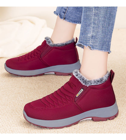 【36-41】Vodootporne čizme za žene, izrađene od toplog pamuka.