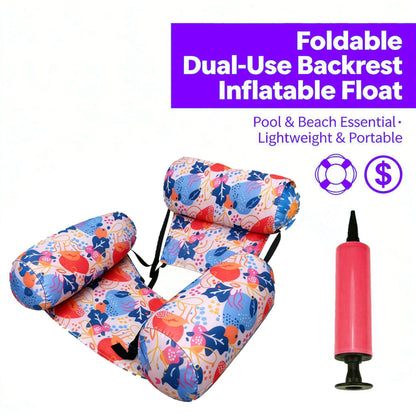 📢 Platba na dobírku – doprava zdarma 💦 Skládací nafukovací plovoucí lehátko s opěradlem + nafukovací pumpa 🏊