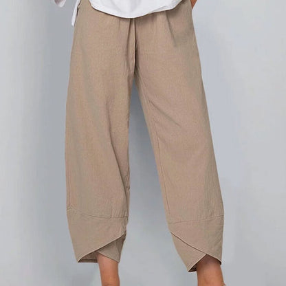 ✨【S-5XL】Letní volné kalhoty z bavlny a lnu, prodyšné a pohodlné, vysoce kvalitní materiál