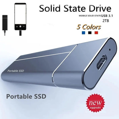 USB 3.1 szybki transfer, przenośny dysk SSD o dużej pojemności【⚡Szybka wysyłka】