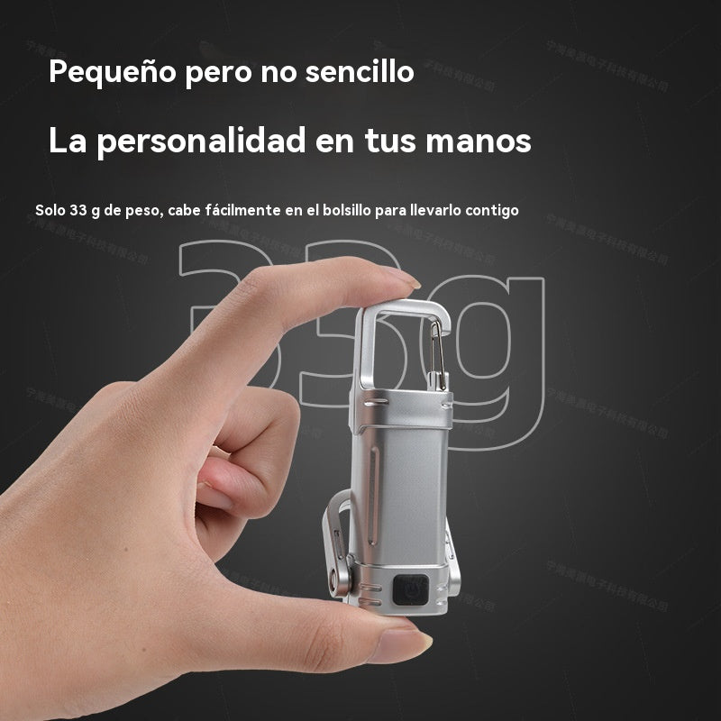 【Compra 1 y llévate 1 gratis】💡 Gran oferta 💡Linterna mini para llave súper brillante e impermeable con salida de 1200 lm