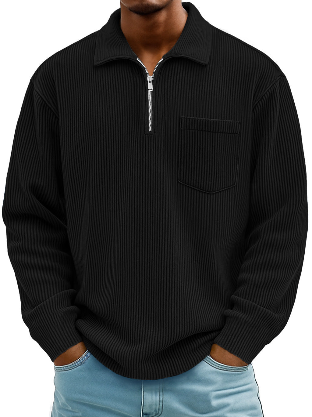 🔥【S-5XL】Nowa męska bluza z podwyższonym kołnierzem na zimę 2025