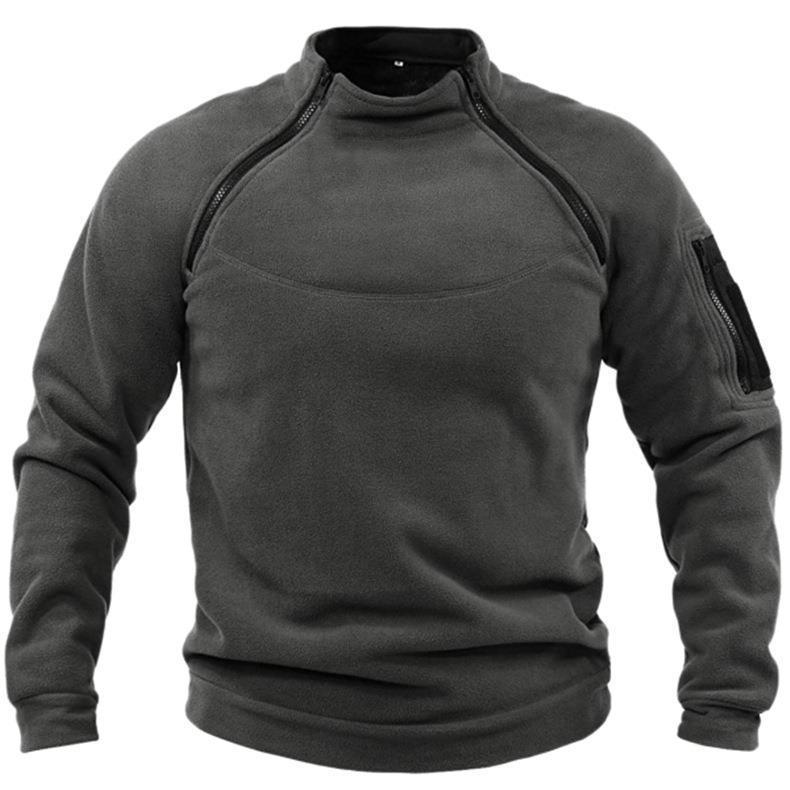 🔥【S-4XL】Ανδρικό φούτερ με όρθιο γιακά για φθινόπωρο και χειμώνα, ζεστό και άνετο, εύκολο στο καθημερινό ντύσιμο.