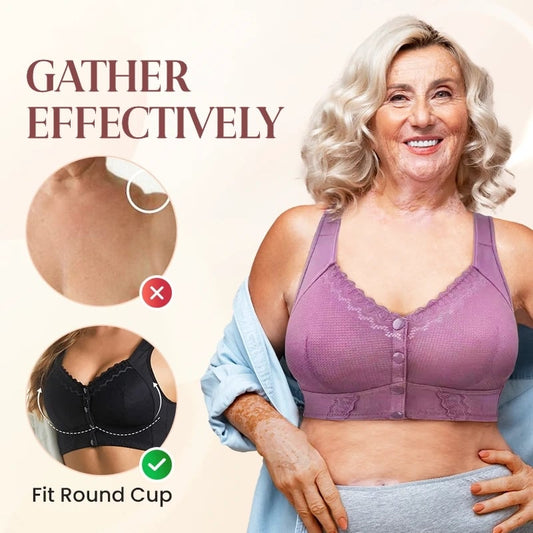💕【40kg–140kg】Μεγάλο μέγεθος – Γυναικεία εσώρουχα φιλικά προς το δέρμα και διαπνέοντα, ώριμο στυλ 【3 τεμάχια】
