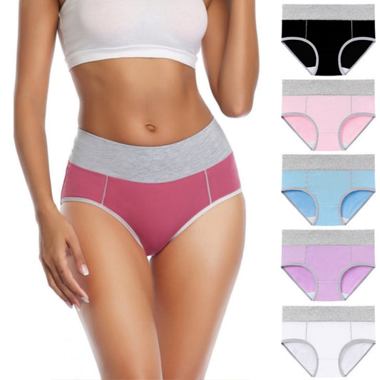 ⏳Poslední den: Sleva 50 %!【40 kg–110 kg】Pětidílná sada💕 Nové dámské bavlněné formující kalhotky s vysokým pasem. Antibakteriální, elastické a dokonale prodyšné pro maximální pohodlí.