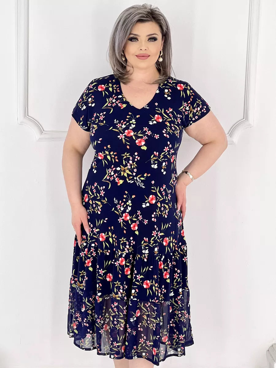 💕【S-5XL】Vysoce kvalitní elegantní šaty s potiskem, ležérní, stylové, příjemné na pokožce a prodyšné