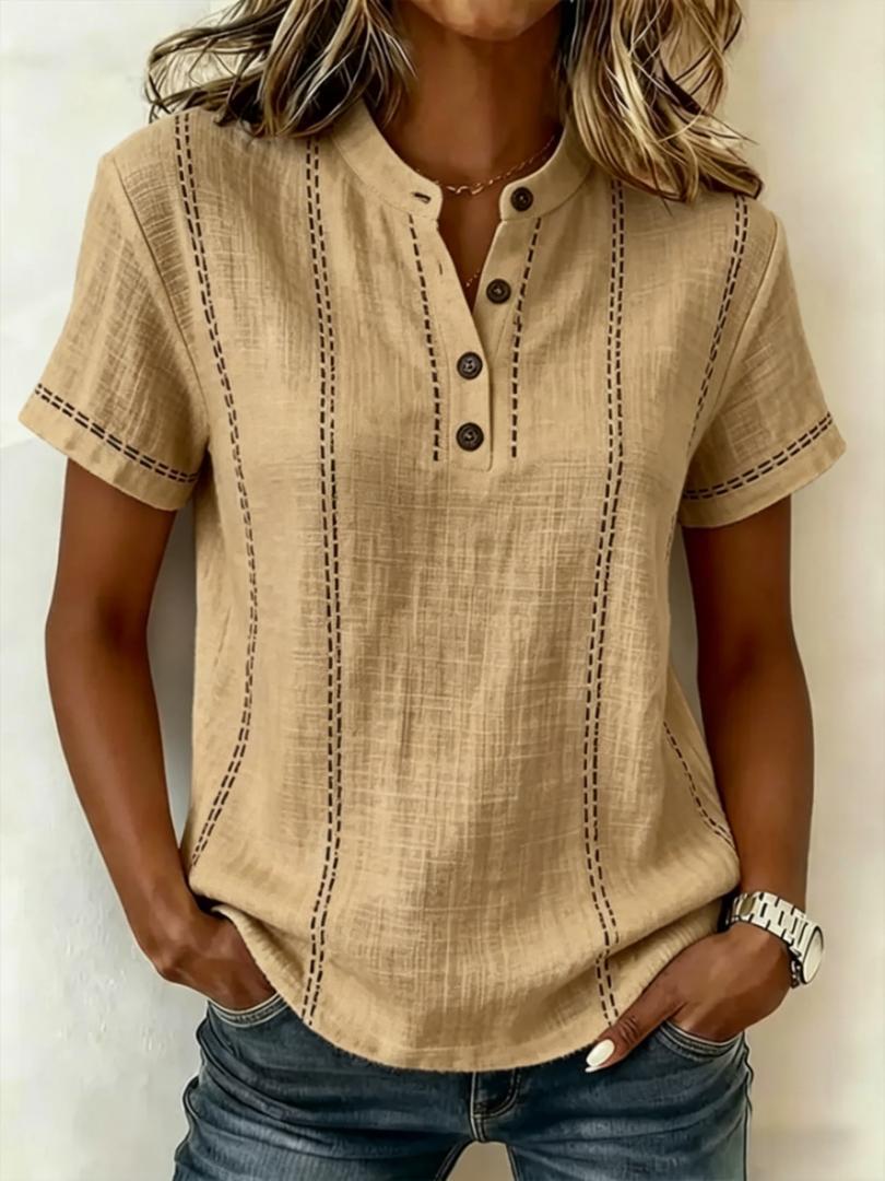 👚⏳ Wyprzedaż 50% ✨【S-3XL】Nowa letnia koszula z krótkim rękawem z bawełny i lnu, wygodna i przewiewna, modna i uniwersalna.