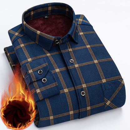👔 Zimska polovična cijena 🔥【L-5XL】La nueva camisa térmica de terciopelo de doble cara para hombre de otoño e invierno está de moda y es versátil.