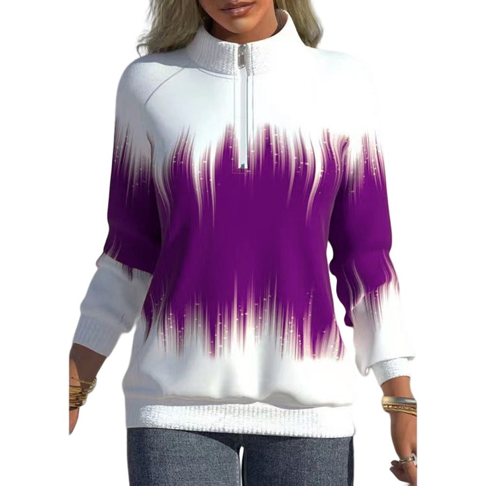 😍 Venta de invierno 💜【Tallas S-5XL】Nueva colección 2025, sudadera de cuello semialto para otoño e invierno
