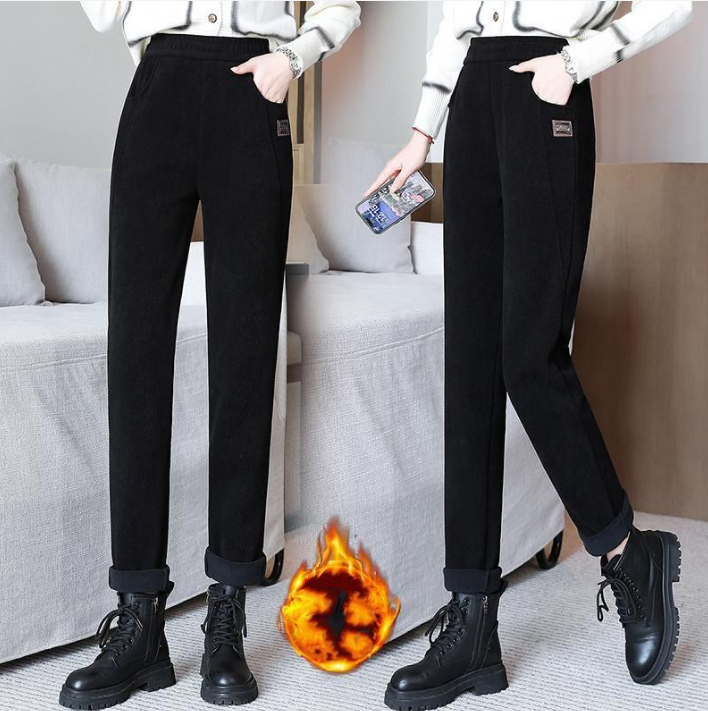 ⏳ Último día con un 50% de descuento 💖 Nuevos pantalones térmicos de alta calidad para mujer, de cintura alta y con forro afelpado.
