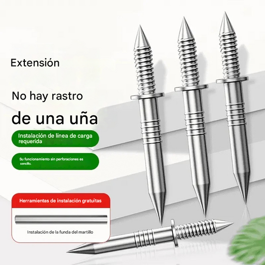 🔧🔥¡Compra 200 y llévate 200 gratis!🔥 Clavo bidireccional sin marcas: ¡instalación sin agujeros!