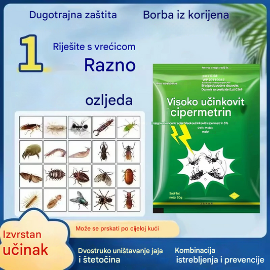 🦟【20 vrećica】❤️Posebno dizajnirano za ubijanje komaraca i muha na farmama, jedno pakiranje ubija buhe/skakavce/žohare/muhe/komarce!