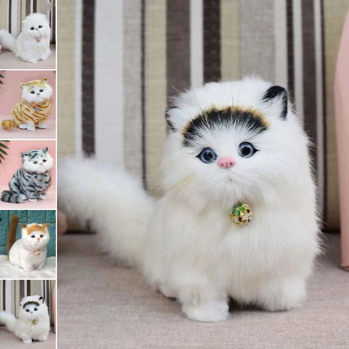 【🎄Božićna ponuda】🐱 Realistična plišana mačkica koja ispušta zvukove igračka