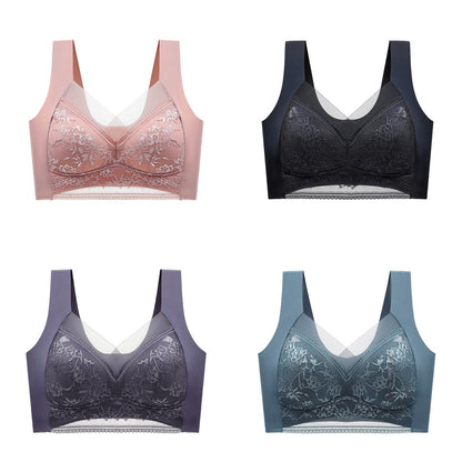 🔥【4 kom】👙【40-110 kg】Visokokvalitetni udobni bešavni čipkasti grudnjak