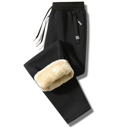 👖【Bestseller🔥】【M-5XL】Męskie zimowe spodnie z owczej wełny 2025, codzienne ciepłe spodnie sportowe.