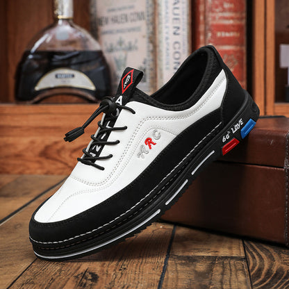 💯🔥【39-48】Moški čevlji za prosti čas so izdelani iz vodoodpornega in proti madežem odpornega usnja z mehkim podplatom za udobno nošenje.