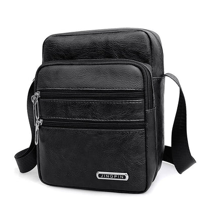 Nuevo bolso bandolera para hombre de alta calidad y gran capacidad, hecho de cuero PU
