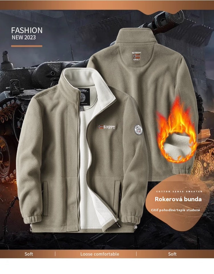 🔥Ostatni dzień – 50% zniżki【XL-5XL】Męska gruba aksamitna kurtka polarowa, na jesień i zimę, ciepła, lekka, duży rozmiar