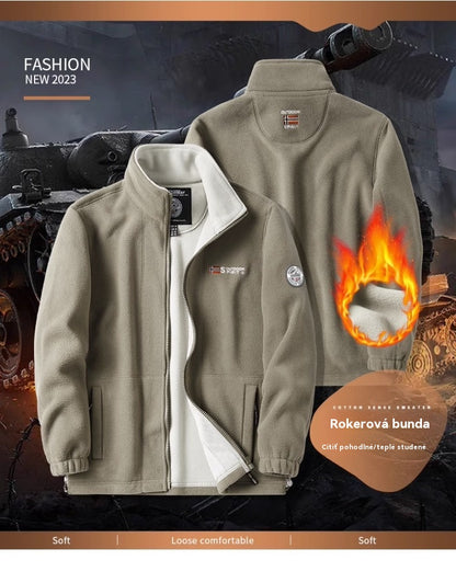 🔥Ostatni dzień – 50% zniżki【XL-5XL】Męska gruba aksamitna kurtka polarowa, na jesień i zimę, ciepła, lekka, duży rozmiar