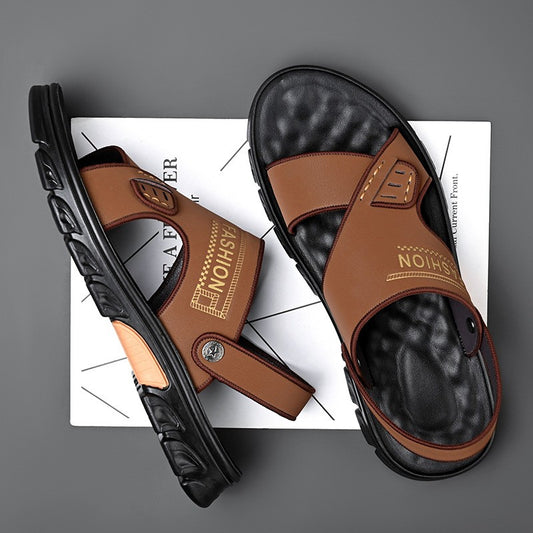 【One shoe, two wear】 Aviator kožne sandale Mekani donji dio kožnih sandala s mekom površinom