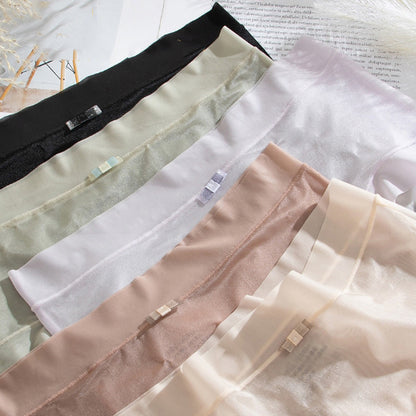 【Σετ 6 τεμαχίων】ελαφριά γυναικεία εσώρουχα με ψηλή μέση από ice silk, υψηλή ελαστικότητα για μεγαλύτερη άνεση