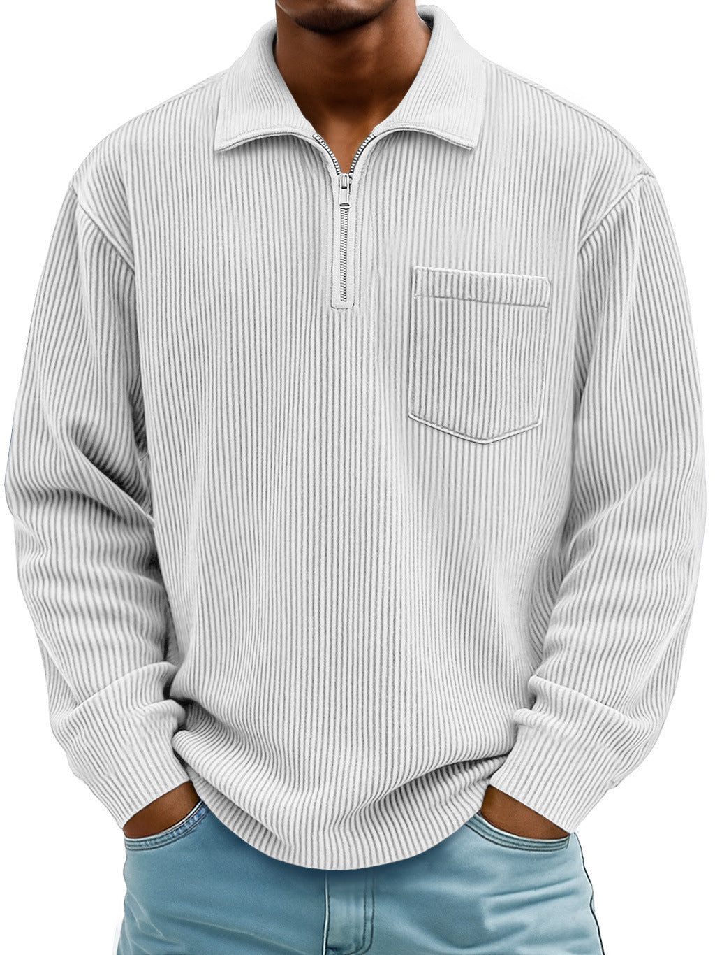 🔥【S-5XL】Nowa męska bluza z podwyższonym kołnierzem na zimę 2025