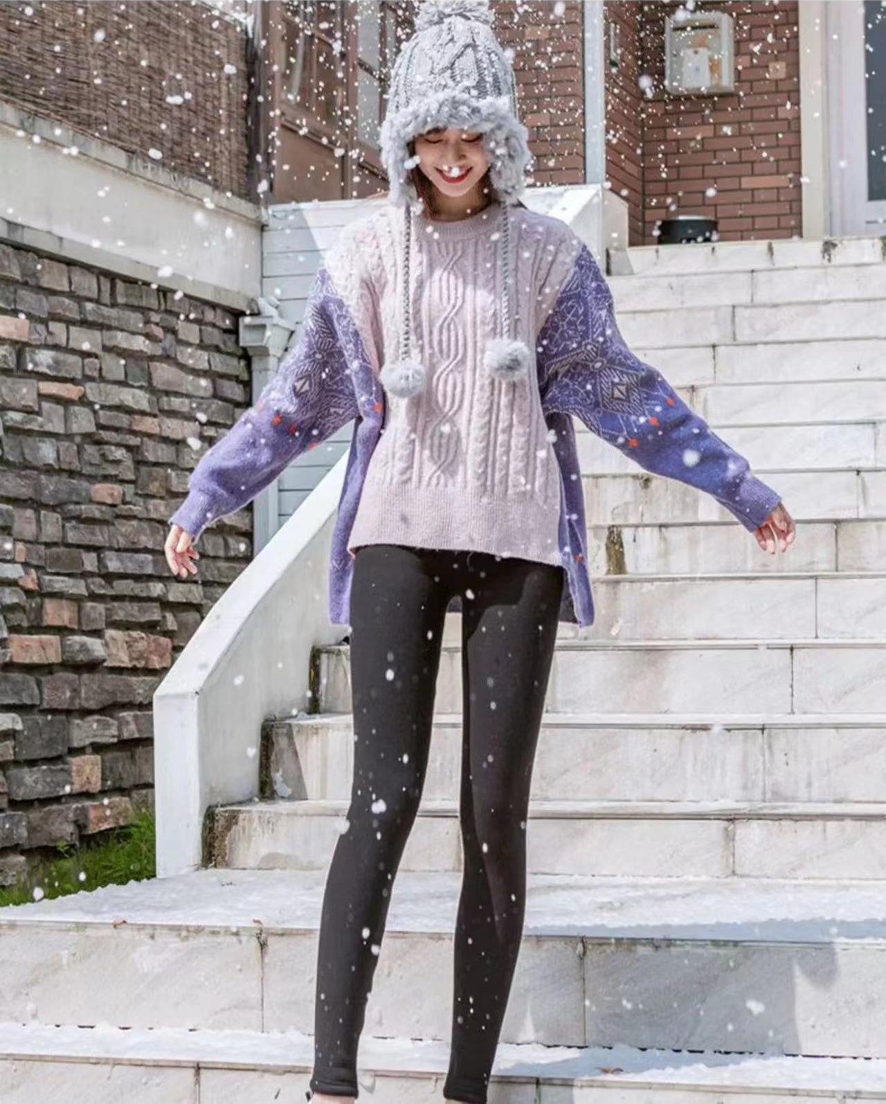 🔥【Kupi jedan, dobiješ jedan gratis】Ženske zimske vunene tajice – tople i udobne, oblikuju noge【S–5XL】