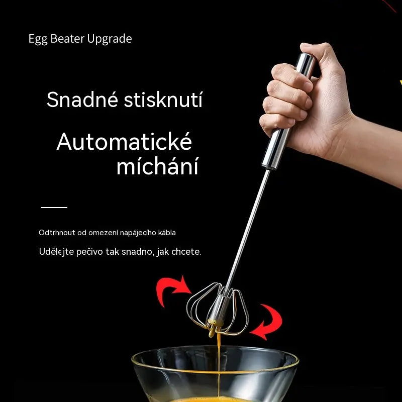 【sada 2 ks】⏳ Poloautomatický šlehač vajec z nerezové oceli