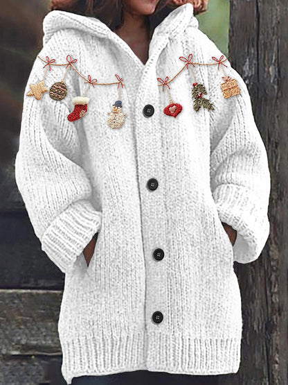 🔥 Oferta especial de invierno【S~5XL】✨ Nueva chaqueta con capucha y estampado retro en colores, fácil de combinar