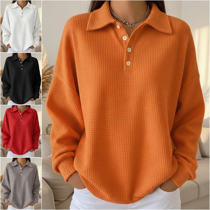 🔥【S-5XL】2025 Nova jesen/zima jednobojna polo majica s ovratnikom