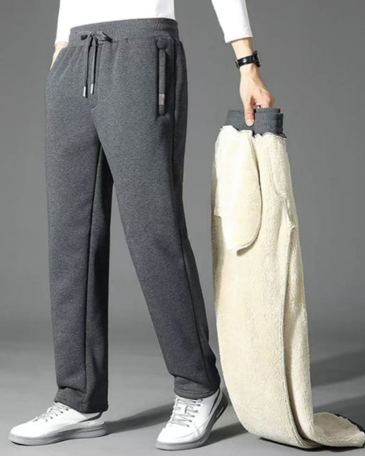 👖【Bestseller🔥】【M-5XL】Męskie zimowe spodnie z owczej wełny 2025, codzienne ciepłe spodnie sportowe.