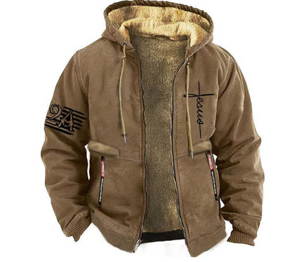 ⏳Ostatni dzień promocji -50%🔥【S-3XL】Męska wysokiej jakości ciepła kurtka, z miękką pluszową podszewką i luźnym krojem.