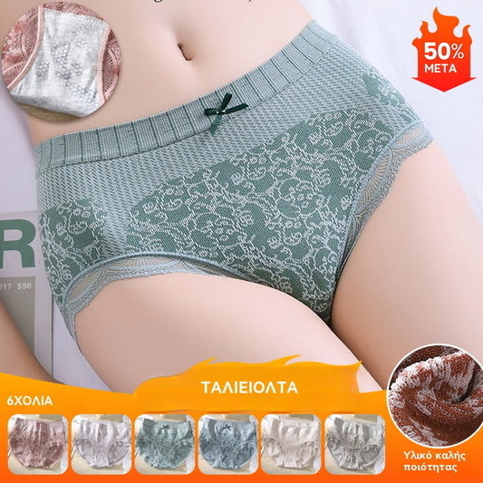 💕【αγοράστε 4 λάβετε 4 δωρεάν】🔥Γυναικεία ψηλόμεσα αντιβακτηριακά εσώρουχα που απομακρύνουν την υγρασία