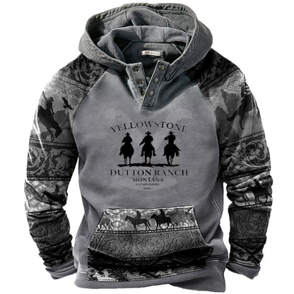 🔥【S-5XL】Muška ležerna majica s dugim rukavima i printom, zadebljana, 2025