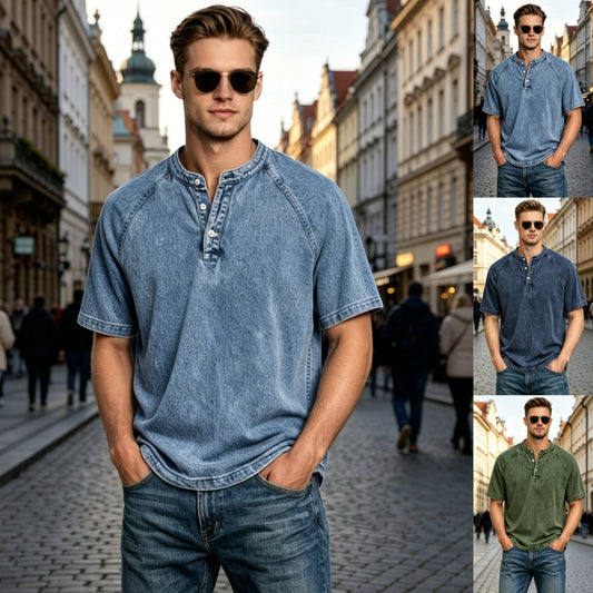 【S-5XL】Letní pánské retro tričko prémiové kvality, pohodlné a univerzální